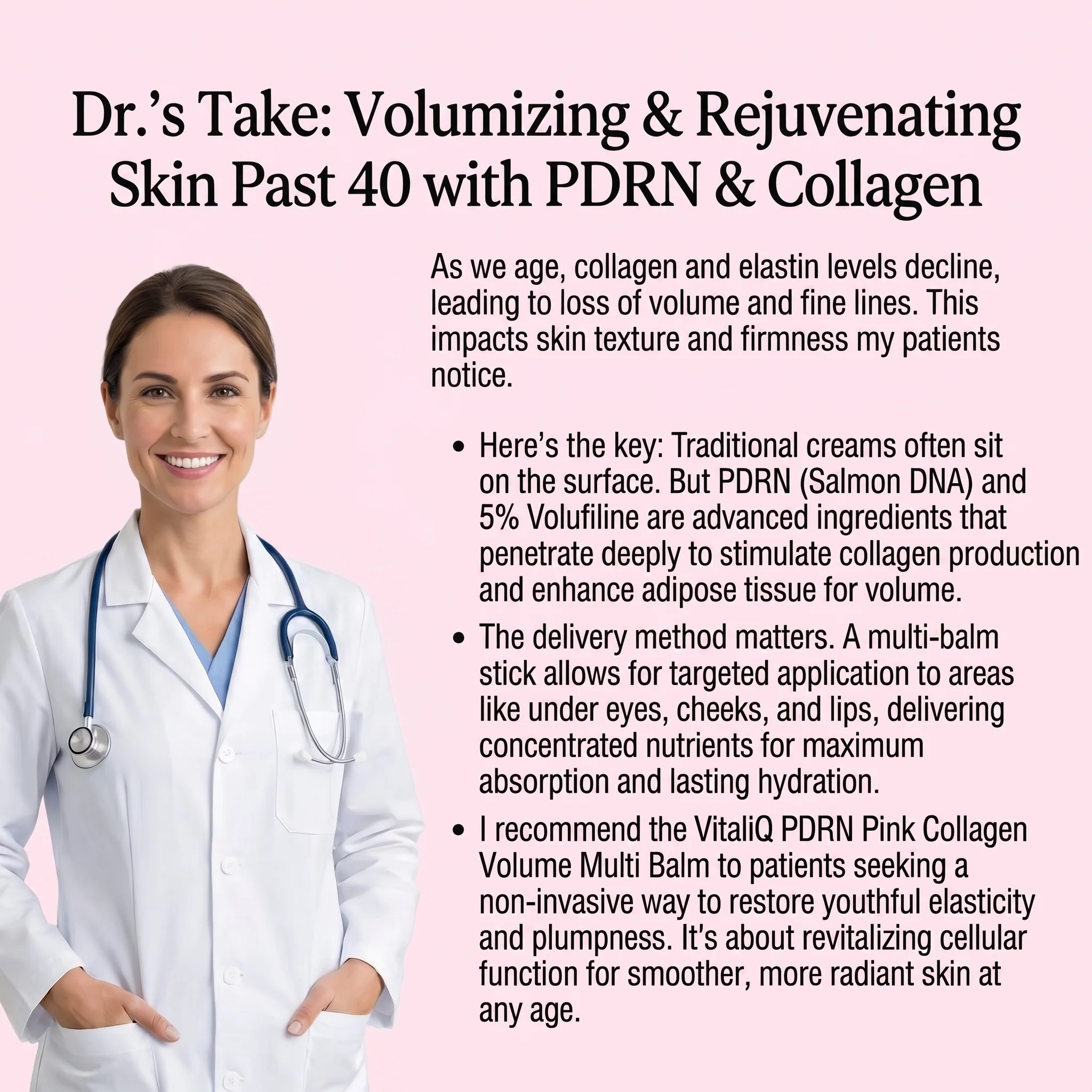 NEW PDRN Pink Collagen Balm : 5% Volufiline + NAD - Image 5