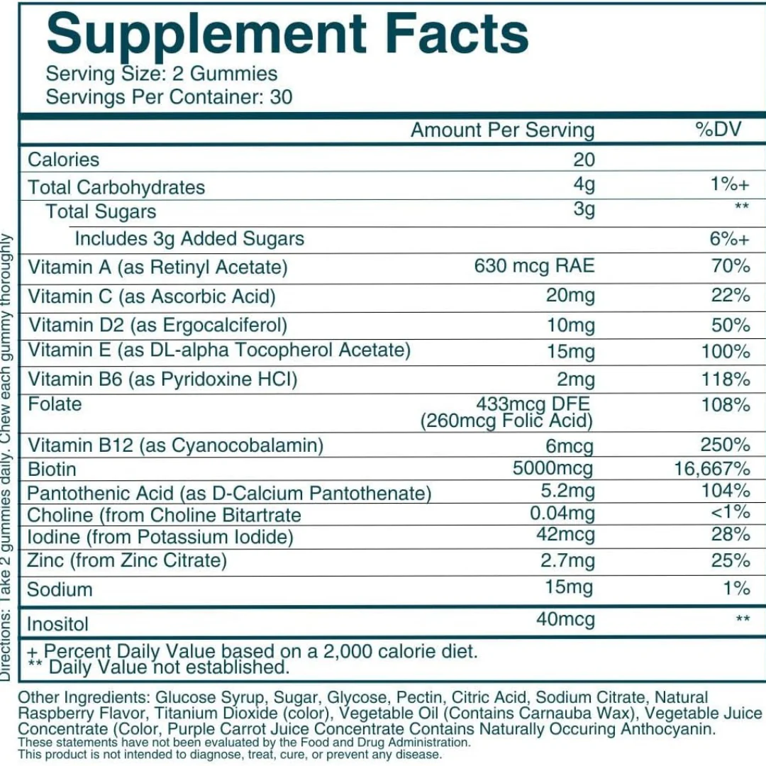 Vegan Biotin Gummies - Image 5