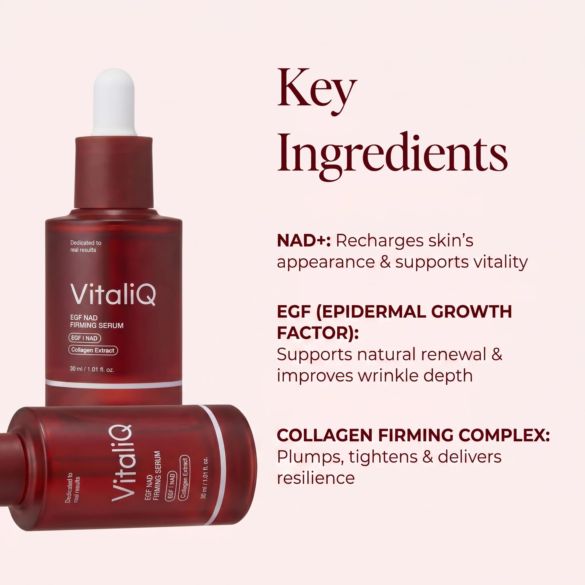 VitaliQ NAD EGF Firming Serum - Image 3